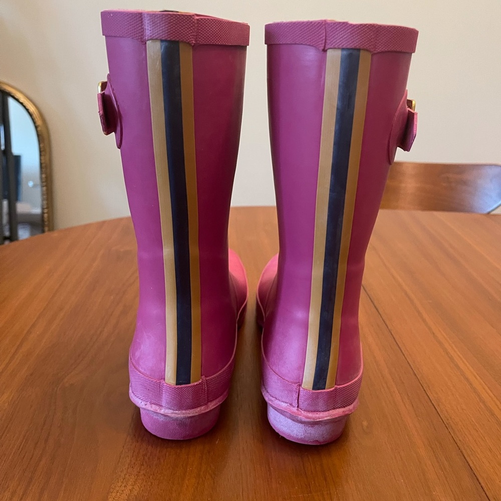 Gently worn Joules mid-calf Rain Boot Size 7 - Picture 2 of 4